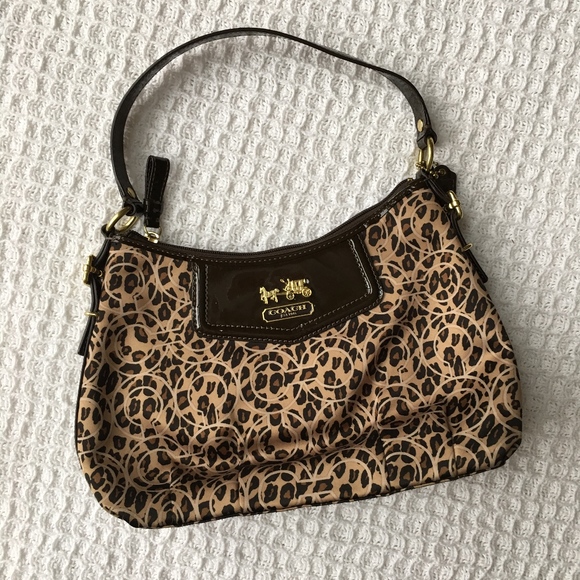 Coach Handbags - Coach Optic Leopard Small Shoulder Bag